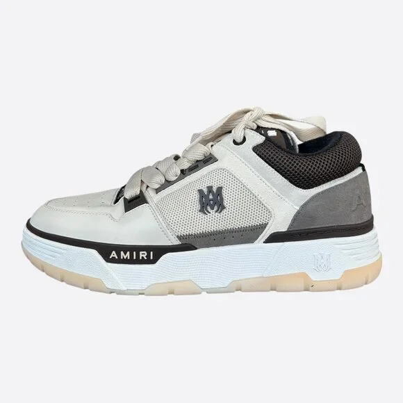Amiri Beige, Grey & Brown MA-1 Low Top Sneakers - Picture 3 of 7